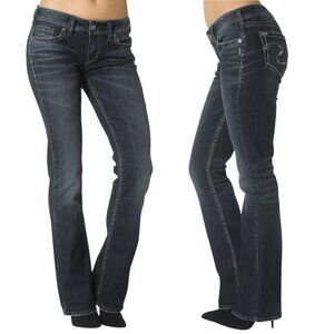 Silver Jeans Aiko Bootcut Size 28 Dark Wash Y2K